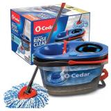 O-Cedar RinseClean Spin Mop with 2-Tank Bucket