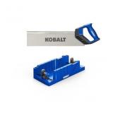 Kobalt Miter Box and 14-in Fine Finish Back Saw