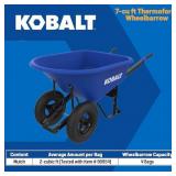 Kobalt 7-cu ft 2-Wheel Poly Push Wheelbarrow