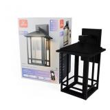 Globe Electric Matte Black Smart Outdoor Light