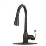 Project Source Tucker Matte Black Kitchen Faucet