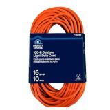 Project Source 100-Ft Orange Outdoor Power Cord