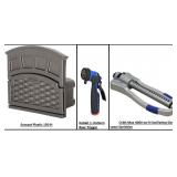 Suncast Hose Reel, Kobalt Nozzle & Orbit Sprinkler