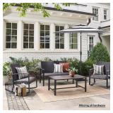 Style Selections Boulder 4-Piece Wicker Patio Set