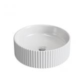 allen + roth 15.8-in Modern Ribbed Vessel Sink
