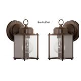 Progress Lighting Antique Bronze Coach Lantern 2pk