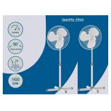 2-Pack Utilitech 16-in Pedestal Fans