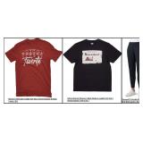 Women's T-shirts 2 pcs-Red,black and Knit pants-XL