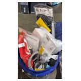 5-Gallon Bucket with Assorted Household Items