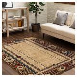 allen + roth 9x12 Geometric Loomed Area Rug