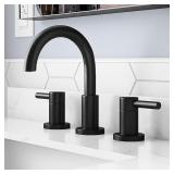 allen + roth Harlow Matte Black Bathroom Faucet