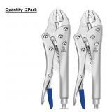 Project Source Silver 7-in Locking Pliers-2Pack