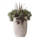 Origin 21 18.25-in Round Composite Planter