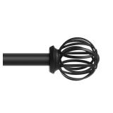 Style Selections Florine Matte Black Curtain Rod