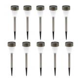 Harbor Breeze 10-Pack Silver Solar Path Lights