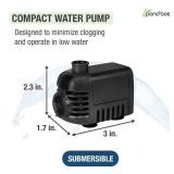 Pond Boss 155 GPH Submersible Hydroponic Pump
