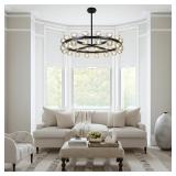 35' Round 32-Light Crystal Chandelier