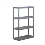 Project Source 4-Tier Gray Utility Shelving Unit