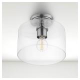 allen + roth Evans 10-in Brushed Nickel Light