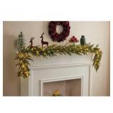 Holiday Living 9ft Pre-Lit Tyler Pine Garland