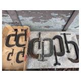 C-Clamp Assortment ,8 count lot