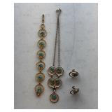 MCM Jewelry Set, Bracelet, Necklace , Earrings