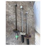 3- Torque Wrenches 1/2'Drive one with 3/8' adapter