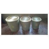 Set of vintage Tupperware canisters