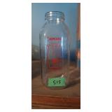 Tropicana quart glass juice bottle