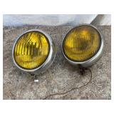 2- Round Metal Fog Lights