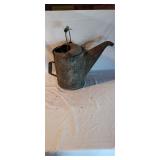 Antique galvanized watering can 12' tall