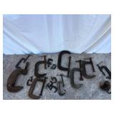 C-Clamp Assortment 16- Count Lot