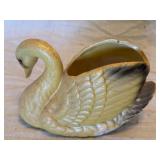 Norleans Pottery Swan Planter. 7'x4'