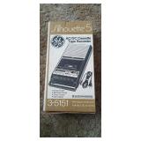 GE silhouette 5 ac/dc cassette tape recorder