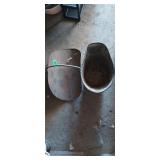 Ash bucket and firewood carrier