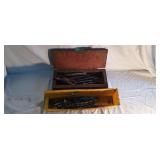 Assorted large and small drill bits