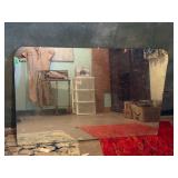 Vintage Round Corner Mirror Panel 28'x44'