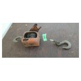 Jaclift brand cable hoist 2000 lb capacity