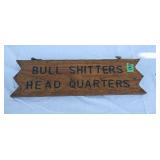 Wood novelty sign 17.5' x 5'
