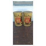 Two new era potatoe chip tins 1lb tins