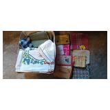 Kitchen towels, hot pads, recipe holder