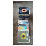 Large assortment of 45's vinyl records