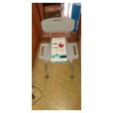 Shower chair and rexall Roxbury water bottle