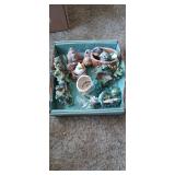 Assortment of frog and animal figurines