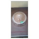 Vintage glass light cover 10' diameter