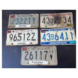 5- Indiana license Plates