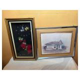Shadow Box Clock  12'x20' framed picture 20'x16'