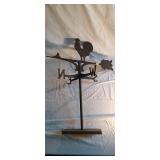 Vintage rooster weather vane 27' tall