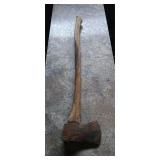 Vintage axe with wood handle 35' long