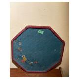 Woven Serving Tray hand painted 18.5'x18.5'